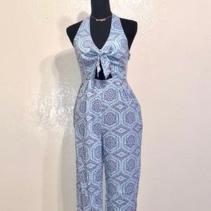 Teal Pant Romper
